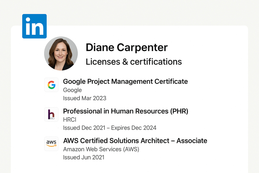 افزودن LinkedIn Certifications به پروفایل لینکدین